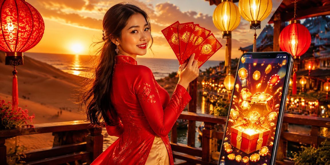 Lễ hội lì xì và áo dài tại Hội An